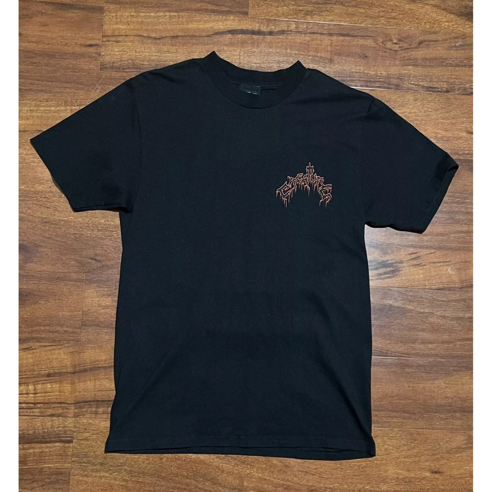 Creature Skateboards Shirt Mens Small Black Viking Y2K NHS Rare